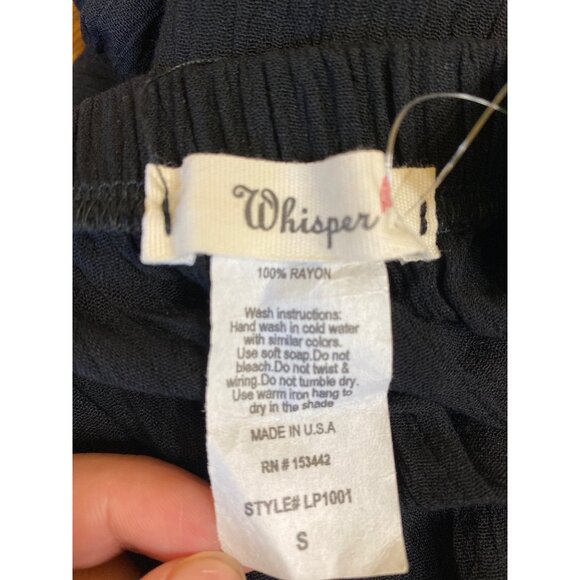 Whisper Womens Navy Blue Strapless Jumpsuit With Gold Chain Belt Small 100% Rayo - Picture 4 of 4